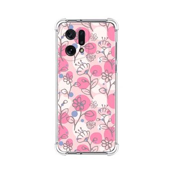 Funda Silicona Antigolpes Para Oppo Find X5 5g Diseño Flores 07