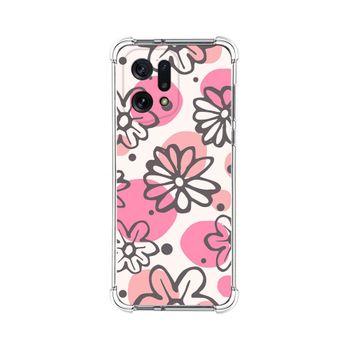 Funda Silicona Antigolpes Para Oppo Find X5 5g Diseño Flores 09