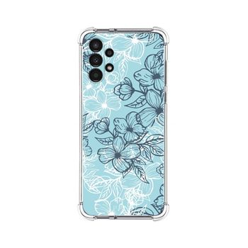 Funda Silicona Antigolpes Para Samsung Galaxy A13 4g Diseño Flores 03