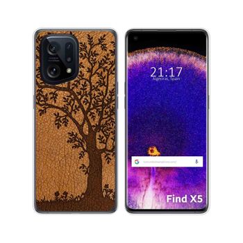 Funda Silicona Para Oppo Find X5 5g Diseño Cuero 03