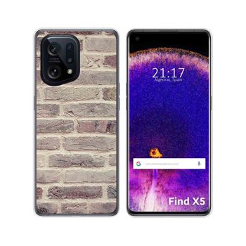 Funda Silicona Para Oppo Find X5 5g Diseño Ladrillo 01