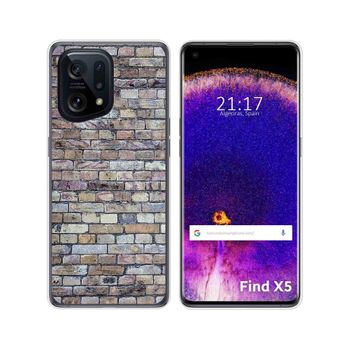 Funda Silicona Para Oppo Find X5 5g Diseño Ladrillo 02