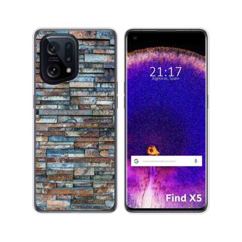 Funda Silicona Para Oppo Find X5 5g Diseño Ladrillo 05