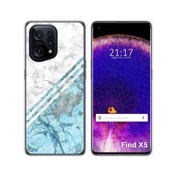 Funda Silicona Para Oppo Find X5 5g Diseño Mármol 02