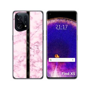 Funda Silicona Para Oppo Find X5 5g Diseño Mármol 04