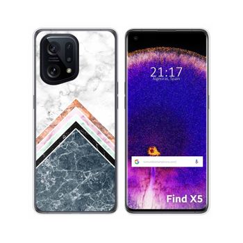 Funda Silicona Para Oppo Find X5 5g Diseño Mármol 05