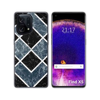 Funda Silicona Para Oppo Find X5 5g Diseño Mármol 06