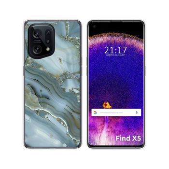 Funda Silicona Para Oppo Find X5 5g Diseño Mármol 09