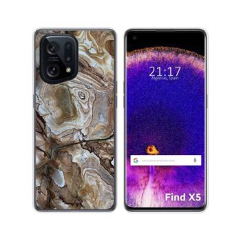 Funda Silicona Para Oppo Find X5 5g Diseño Mármol 14