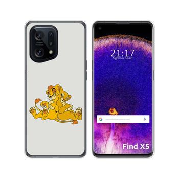 Funda Silicona Para Oppo Find X5 5g Diseño Leones