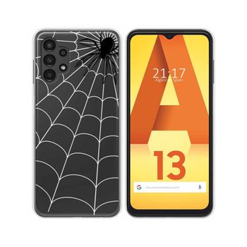 Funda Silicona Transparente Para Samsung Galaxy A13 4g Diseño Araña