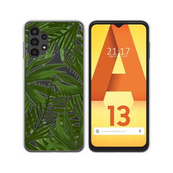 Funda Silicona Transparente Para Samsung Galaxy A13 4g Diseño Jungla