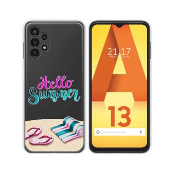 Funda Silicona Transparente Para Samsung Galaxy A13 4g Diseño Summer