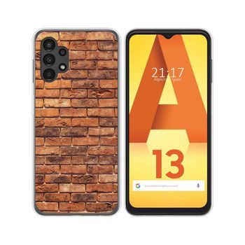 Funda Silicona Para Samsung Galaxy A13 4g Diseño Ladrillo 04