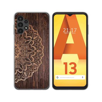 Funda Silicona Para Samsung Galaxy A13 4g Diseño Madera 06