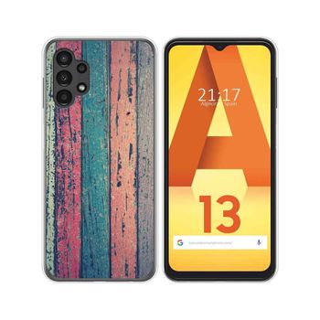 Funda Silicona Para Samsung Galaxy A13 4g Diseño Madera 10