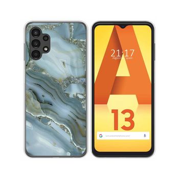 Funda Silicona Para Samsung Galaxy A13 4g Diseño Mármol 09