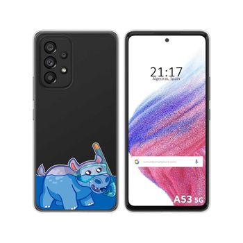 Funda Silicona Transparente Para Samsung Galaxy A53 5g Diseño Hipo