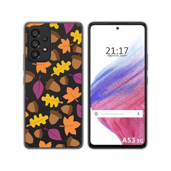 Funda Silicona Transparente Para Samsung Galaxy A53 5g Diseño Otoño