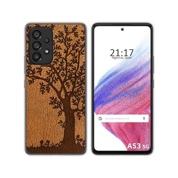 Funda Silicona Para Samsung Galaxy A53 5g Diseño Cuero 03