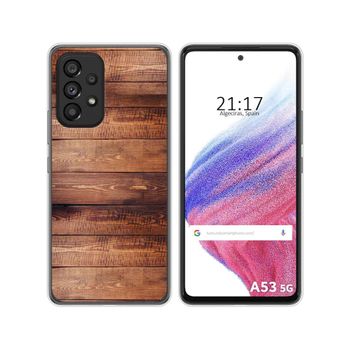 Funda Silicona Para Samsung Galaxy A53 5g Diseño Madera 02