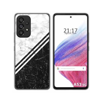 Funda Silicona Para Samsung Galaxy A53 5g Diseño Mármol 01