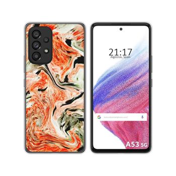 Funda Silicona Para Samsung Galaxy A53 5g Diseño Mármol 12