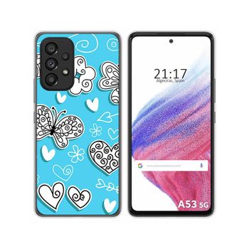 Funda Silicona Para Samsung Galaxy A53 5g Diseño Mariposas