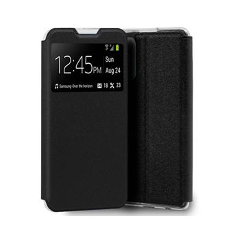 Funda Libro Soporte Con Ventana Para Samsung Galaxy A03 Color Negra