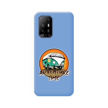 Funda Silicona Líquida Azul Para Oppo A94 5g Diseño Adventure Time