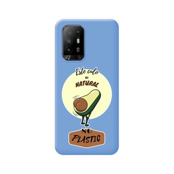 Funda Silicona Líquida Azul Para Oppo A94 5g Diseño Culo Natural