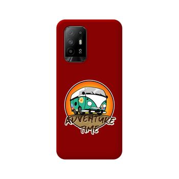 Funda Silicona Líquida Roja Para Oppo A94 5g Diseño Adventure Time