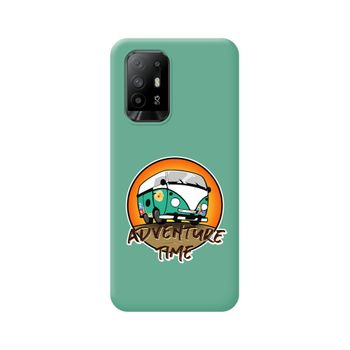 Funda Silicona Líquida Verde Para Oppo A94 5g Diseño Adventure Time