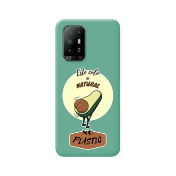 Funda Silicona Líquida Verde Para Oppo A94 5g Diseño Culo Natural