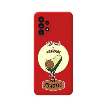 Funda Silicona Líquida Roja Para Samsung Galaxy A13 4g Diseño Culo Natural