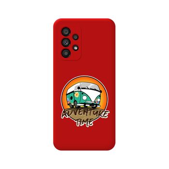 Funda Silicona Líquida Roja Para Samsung Galaxy A53 5g Diseño Adventure Time