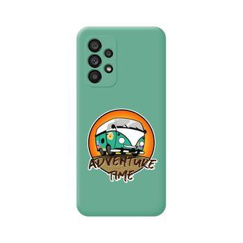 Funda Silicona Líquida Verde Para Samsung Galaxy A53 5g Diseño Adventure Time