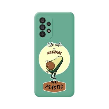 Funda Silicona Líquida Verde Para Samsung Galaxy A53 5g Diseño Culo Natural