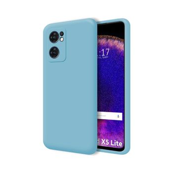 Funda Silicona Líquida Ultra Suave Para Oppo Find X5 Lite 5g Color Azul