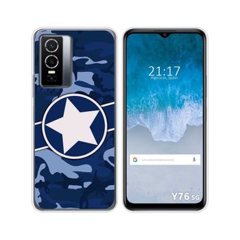 Funda Silicona Para Vivo Y76 5g Diseño Camuflaje 03