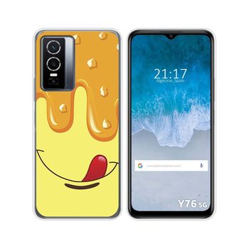 Funda Silicona Para Vivo Y76 5g Diseño Helado Vainilla