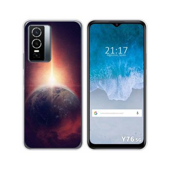 Funda Silicona Para Vivo Y76 5g Diseño Tierra