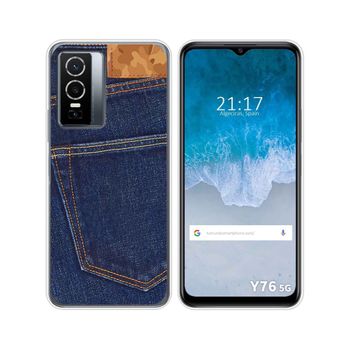 Funda Silicona Para Vivo Y76 5g Diseño Vaquero