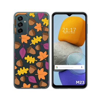 Funda Silicona Transparente Para Samsung Galaxy M23 5g Diseño Otoño