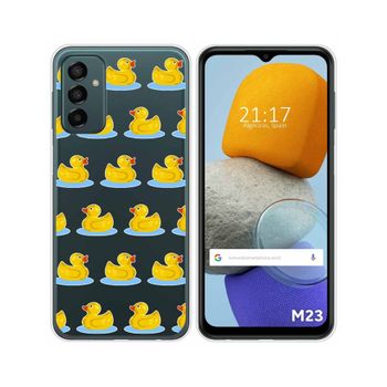 Funda Silicona Transparente Para Samsung Galaxy M23 5g Diseño Pato