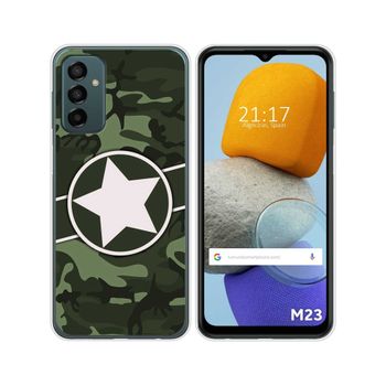 Funda Silicona Para Samsung Galaxy M23 5g Diseño Camuflaje 01