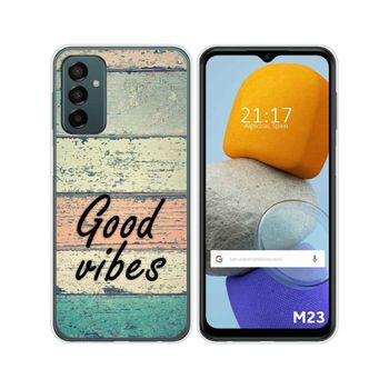 Funda Silicona Para Samsung Galaxy M23 5g Diseño Madera 01