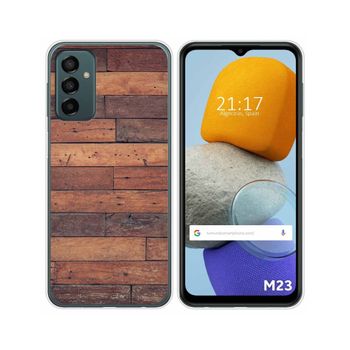 Funda Silicona Para Samsung Galaxy M23 5g Diseño Madera 03