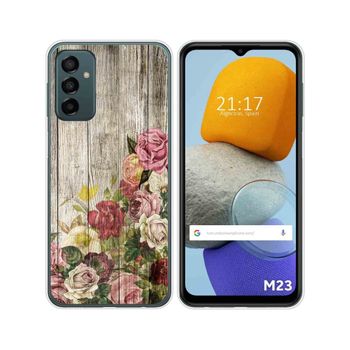 Funda Silicona Para Samsung Galaxy M23 5g Diseño Madera 08