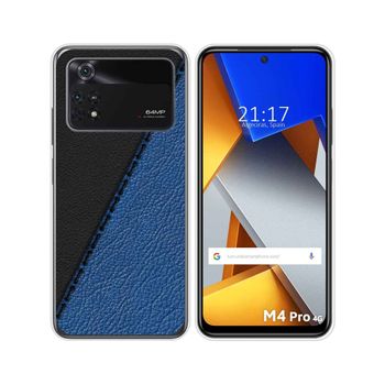 Funda Silicona Para Xiaomi Poco M4 Pro 4g Diseño Cuero 02